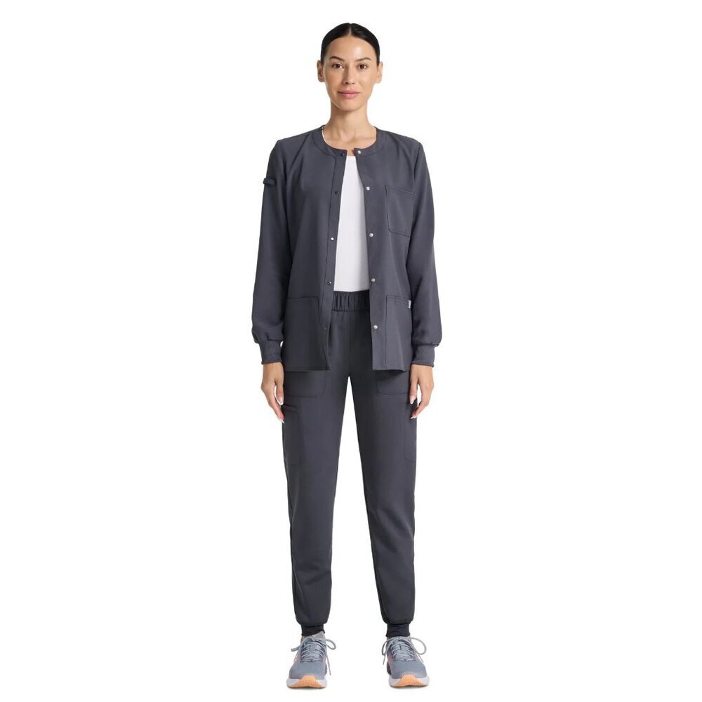 Scrubstar Fashion Seasonal Stretch Snap Warm-up Jacket, Size XL, Relaxed Fit - Picture 7 of 7